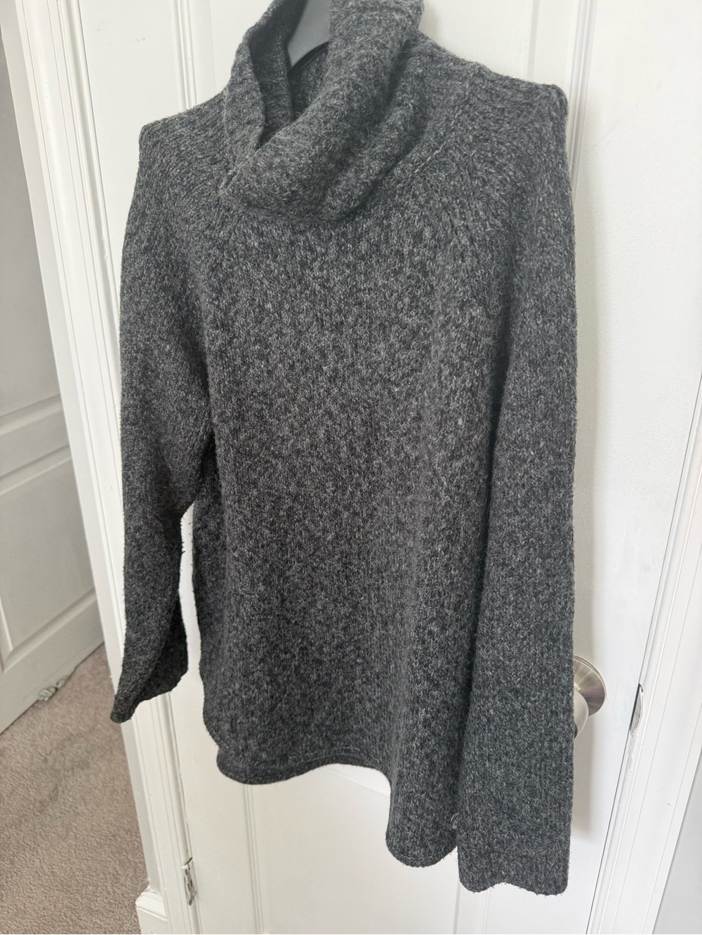 Michael Kors Charcoal Gray Cowl Neck Sweater